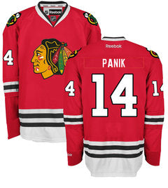 Mens Chicago Blackhawks 14 Richard Panik Home Red Reebok Hockey Jersey
