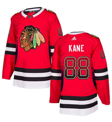 Mens Chicago Blackhawks 88 Patrick Kane Red Drift Fashion Adidas Jersey