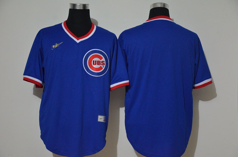 Mens Chicago Cubs Blank Blue Throwback Cooperstown Stitched Mlb Cool Base Nike Jersey