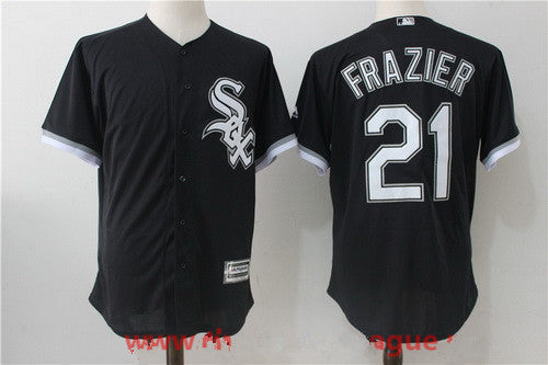 Mens Chicago White Sox 21 Todd Frazier Black Stitched Mlb Majestic Cool Base Jersey
