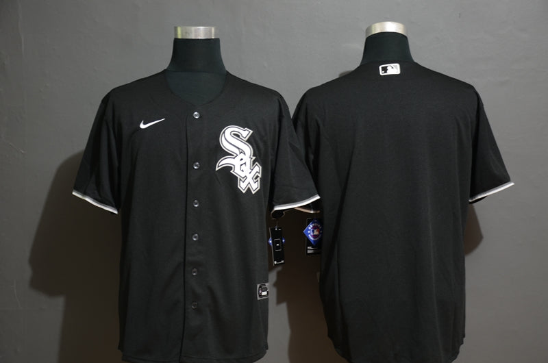 Mens Chicago White Sox Blank Black Stitched Mlb Cool Base Nike Jersey