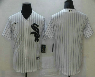 Mens Chicago White Sox Blank White Pinstripe Stitched Mlb Cool Base Nike Jersey
