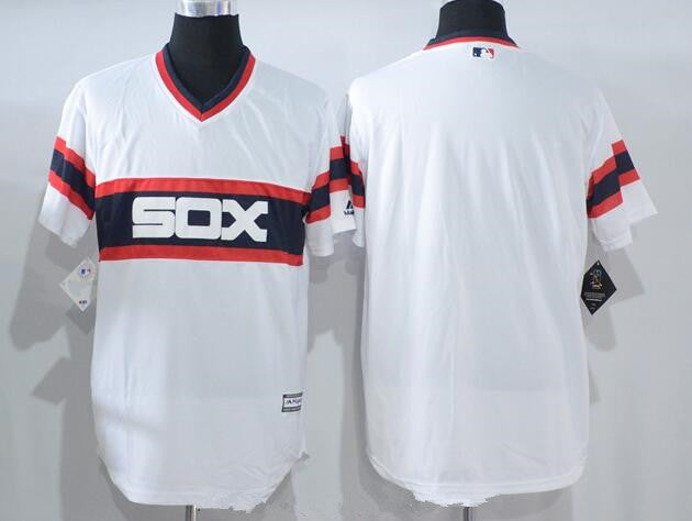 Mens Chicago White Sox Blank White Pullover Stitched Mlb Majestic Cool Base Jersey