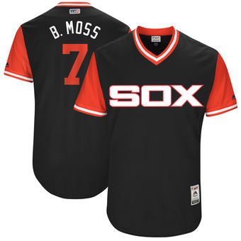 Mens Chicago White Sox Tim Anderson B Moss Majestic Black 2017 Players Weekend Authentic Jersey