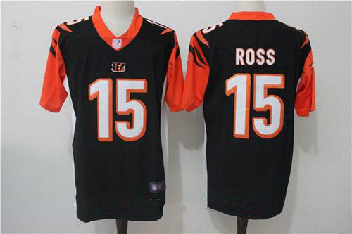 Mens Cincinnati Bengals 15 John Ross Black 2017 Vapor Untouchable Stitched Nfl Nike Limited Jersey