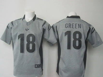 Mens Cincinnati Bengals 18 Aj Green Nike Gray Gridiron 2015 Nfl Gray Limited Jersey