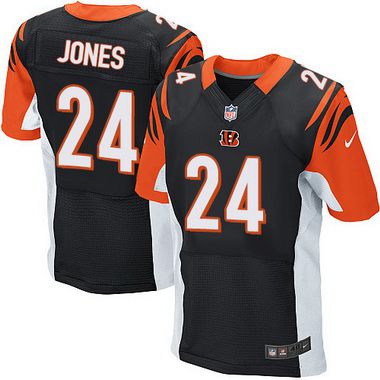 Mens Cincinnati Bengals 24 Adam Jones Black Team Color Nfl Nike Elite Jersey