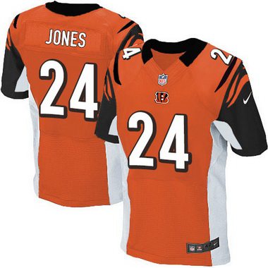 Mens Cincinnati Bengals 24 Adam Jones Orange Alternate Nfl Nike Elite Jersey