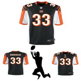 Mens Cincinnati Bengals 33 Rex Burkhead Black Team Color Nfl Nike Elite Jersey