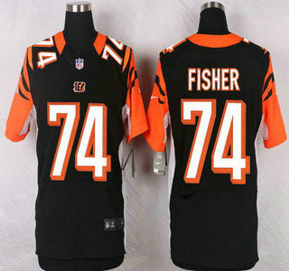 Mens Cincinnati Bengals 74 Jake Fisher Black Team Color Nfl Nike Elite Jersey