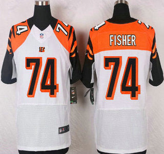 Mens Cincinnati Bengals 74 Jake Fisher White Road Nfl Nike Elite Jersey