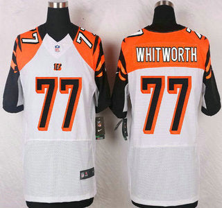 Mens Cincinnati Bengals 77 Andrew Whitworth White Road Nfl Nike Elite Jersey