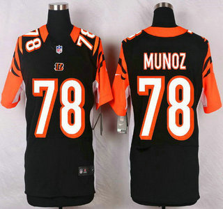 Mens Cincinnati Bengals 78 78 Anthony Munoz Black Team Color Nfl Nike Elite Jersey