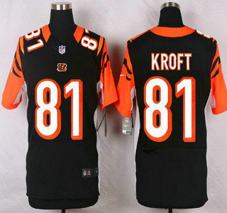 Mens Cincinnati Bengals 81 Tyler Kroft Black Team Color Nfl Nike Elite Jersey