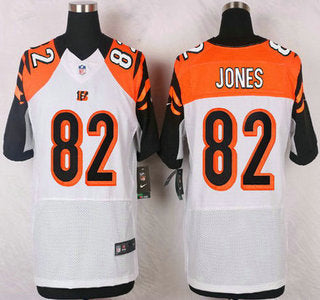 Mens Cincinnati Bengals 82 Marvin Jones White Road Nfl Nike Elite Jersey