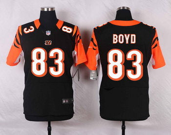Mens Cincinnati Bengals 83 Tyler Boyd Black Team Color Nfl Nike Elite Jersey