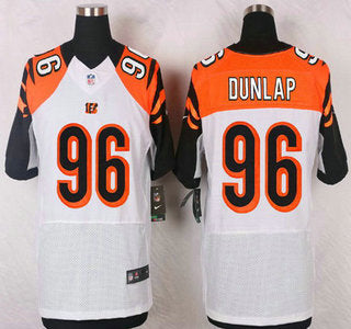 Mens Cincinnati Bengals 96 Carlos Dunlap White Road Nfl Nike Elite Jersey
