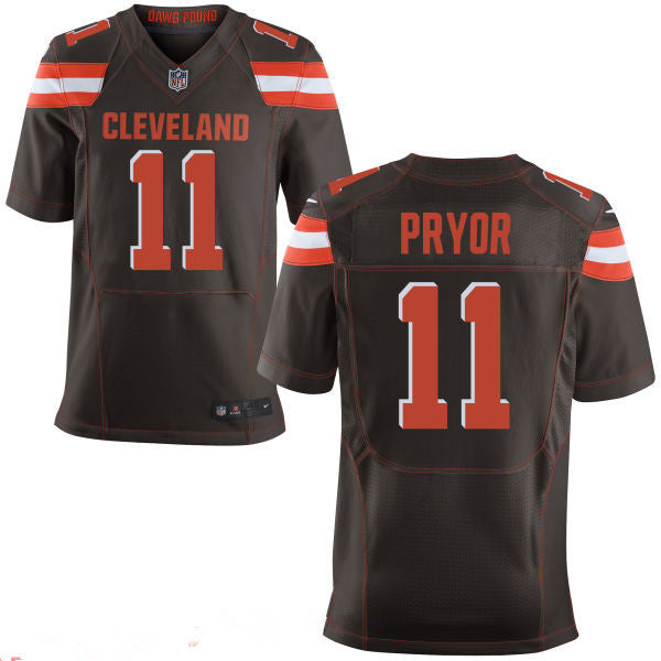Mens Cleveland Browns 11 Terrelle Pryor Brown Team Color Stitched Nfl Nike Elite Jersey