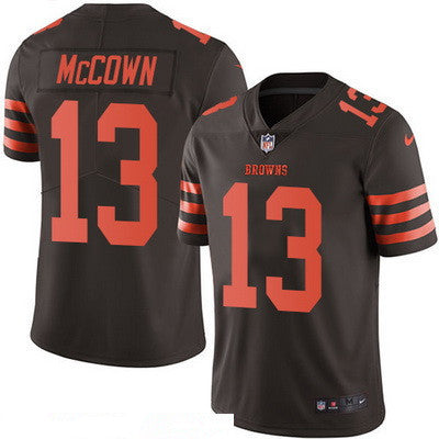 Mens Cleveland Browns 13 Josh Mccown Brown 2016 Color Rush Stitched Nfl Nike Limited Jersey