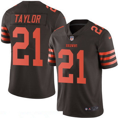 Mens Cleveland Browns 21 Jamar Taylor Brown 2016 Color Rush Stitched Nfl Nike Limited Jersey