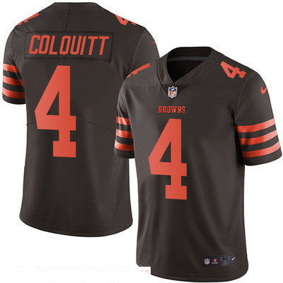 Mens Cleveland Browns 4 Britton Colquitt Brown 2016 Color Rush Stitched Nfl Nike Limited Jersey
