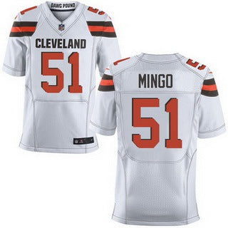 Mens Cleveland Browns 51 Barkevious Mingo White Road 2015 Nfl Nike Elite Jersey