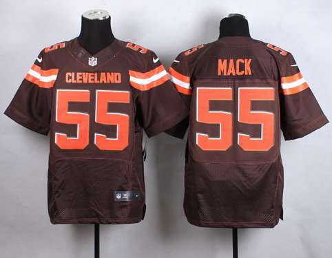 Mens Cleveland Browns 55 Alex Mack 2015 Nike Brown Elite Jersey