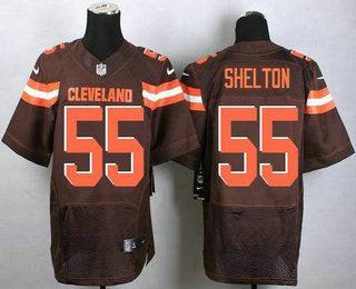 Mens Cleveland Browns 55 Danny Shelton Brown Team Color Stitched Nfl New Elite Jersey
