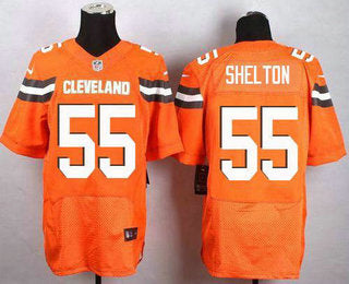 Mens Cleveland Browns 55 Danny Shelton Orange Alternate Stitched Nfl New Elite Jersey
