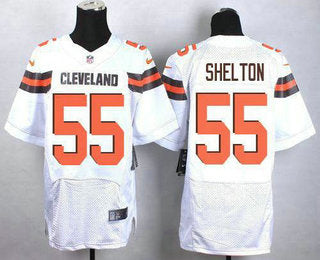 Mens Cleveland Browns 55 Danny Shelton White Stitched Nfl New Elite Jersey