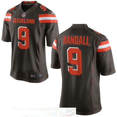 Mens Cleveland Browns 9 Drew Stanton Brown Team Color Stitched Nfl Nike Game Jersey