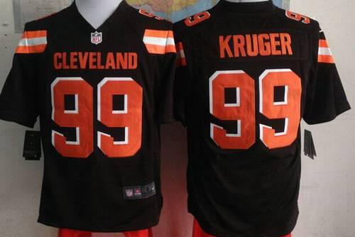 Mens Cleveland Browns 99 Paul Kruger 2015 Nike Brown Game Jersey