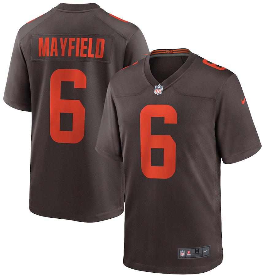 Mens Cleveland Browns Baker Mayfield Nike Brown Alternate Game Jersey