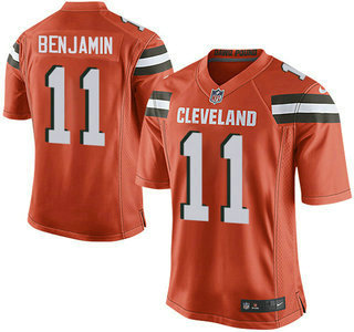 Mens Cleveland Browns Brown 11 Travis Benjamin Orange Alternate 2015 Nfl Nike Elite Jersey