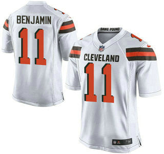 Mens Cleveland Browns Brown 11 Travis Benjamin White Road 2015 Nfl Nike Elite Jersey