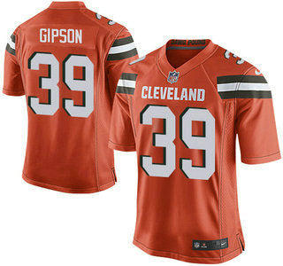 Mens Cleveland Browns Brown 39 Tashaun Gipson Orange Alternate 2015 Nfl Nike Elite Jersey