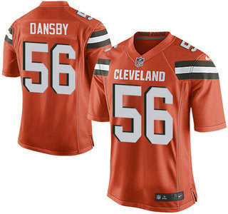 Mens Cleveland Browns Brown 56 Karlos Dansby Orange Alternate 2015 Nfl Nike Elite Jersey