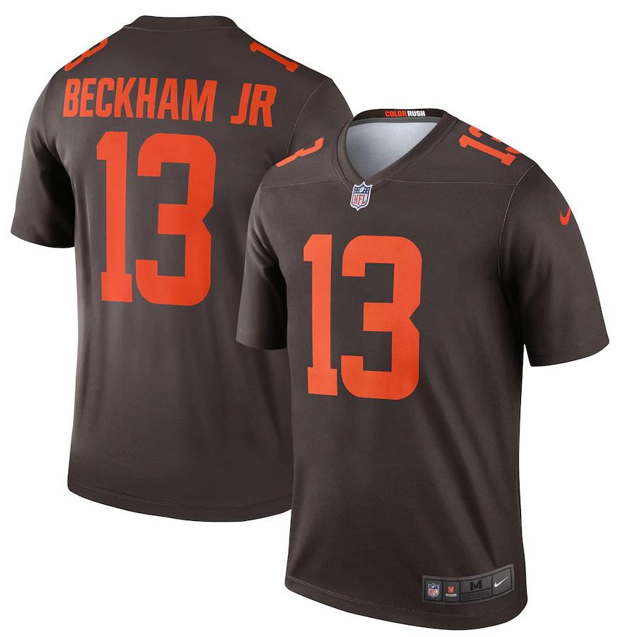 Mens Cleveland Browns Odell Beckham Jr Nike Brown Alternate Legend Jersey