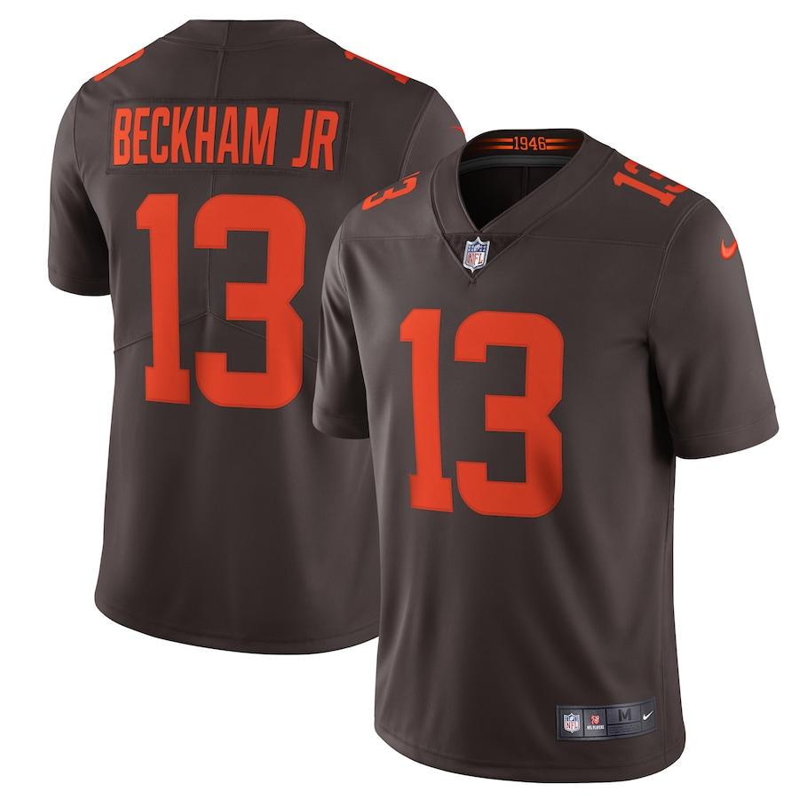 Mens Cleveland Browns Odell Beckham Jr Nike Brown Alternate Vapor Limited Jersey