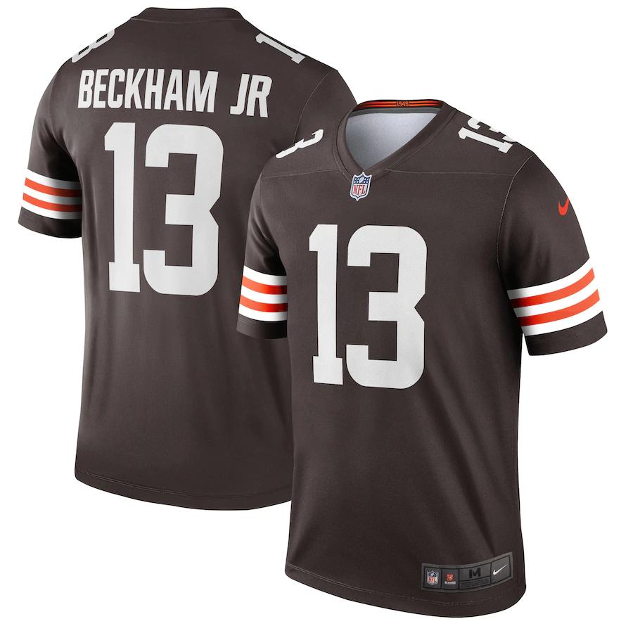 Mens Cleveland Browns Odell Beckham Jr Nike Brown Legend Jersey