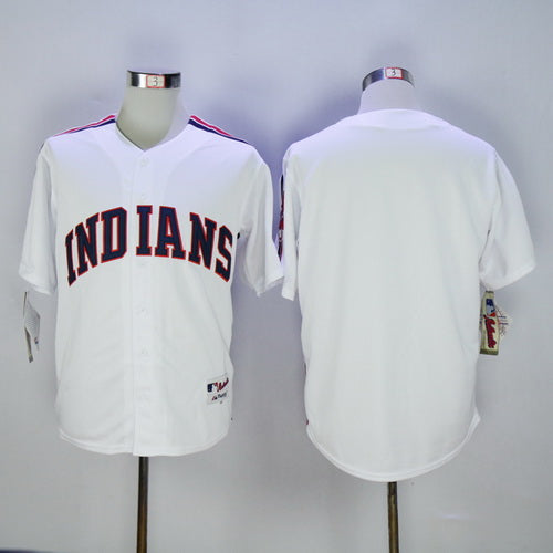 Mens Cleveland Indians 7 Kenny Lofton White 1978 Majestic Cooperstown Collection Throwback Jersey