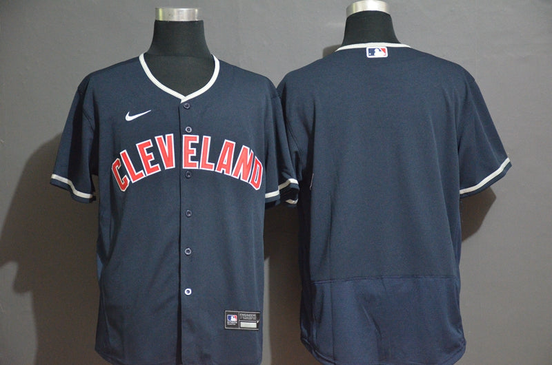 Mens Cleveland Indians Blank Navy Blue Stitched Mlb Flex Base Nike Jersey