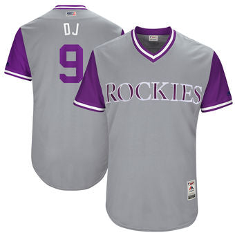Mens Colorado Rockies Dj Lemahieu Dj Majestic Gray 2017 Players Weekend Authentic Jersey