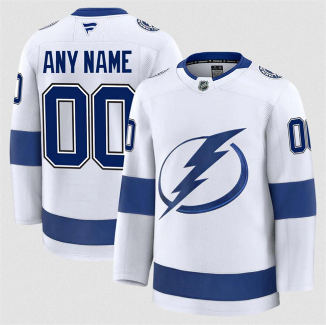 Men's Custom Toronto Maple Leafs Jersey Name, Number 2025 Away White
