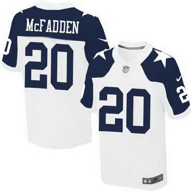 Mens Dallas Cowboys 20 Darren Mcfadden White Thanksgiving Alternate Nfl Nike Elite Jersey