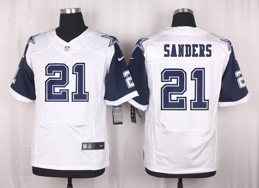 Mens Dallas Cowboys 21 Deion Sanders Nike White Color Rush 2015 Nfl Elite Jersey