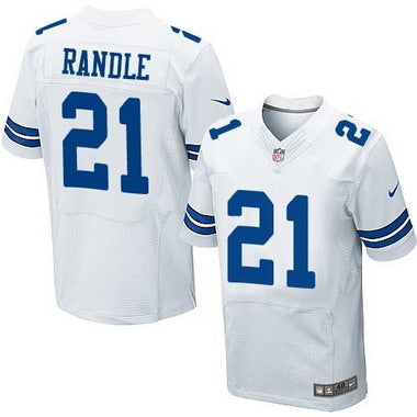 Mens Dallas Cowboys 21 Joseph Randle White Road Nfl Nike Elite Jersey