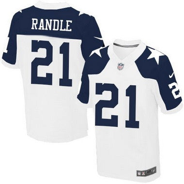 Mens Dallas Cowboys 21 Joseph Randle White Thanksgiving Alternate Nfl Nike Elite Jersey