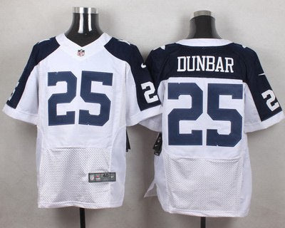 Mens Dallas Cowboys 25 Lance Dunbar White Thanksgiving Alternate Nfl Nike Elite Jersey
