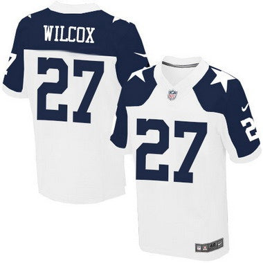 Mens Dallas Cowboys 27 J J Wilcox White Thanksgiving Alternate Nfl Nike Elite Jersey